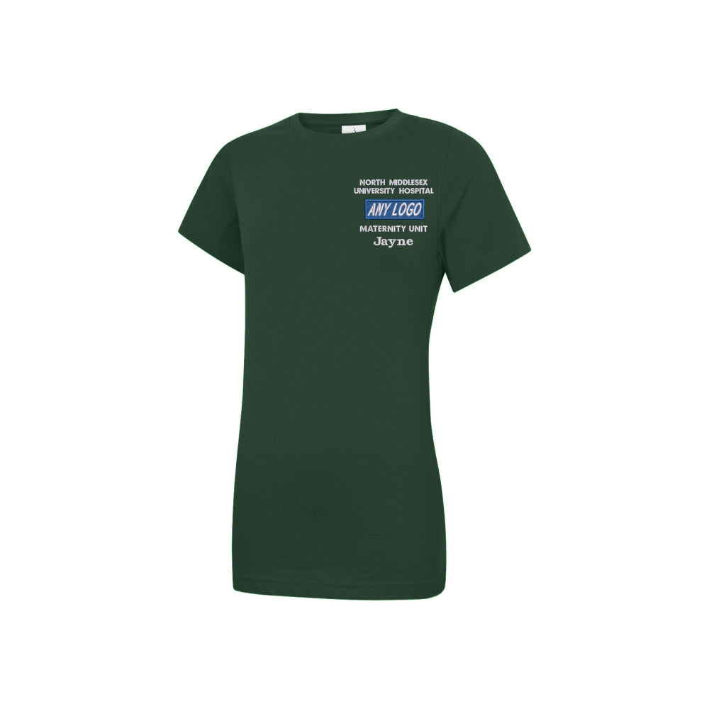 UK Healthcare Badge Ladies Fitted Round Neck T-Shirt