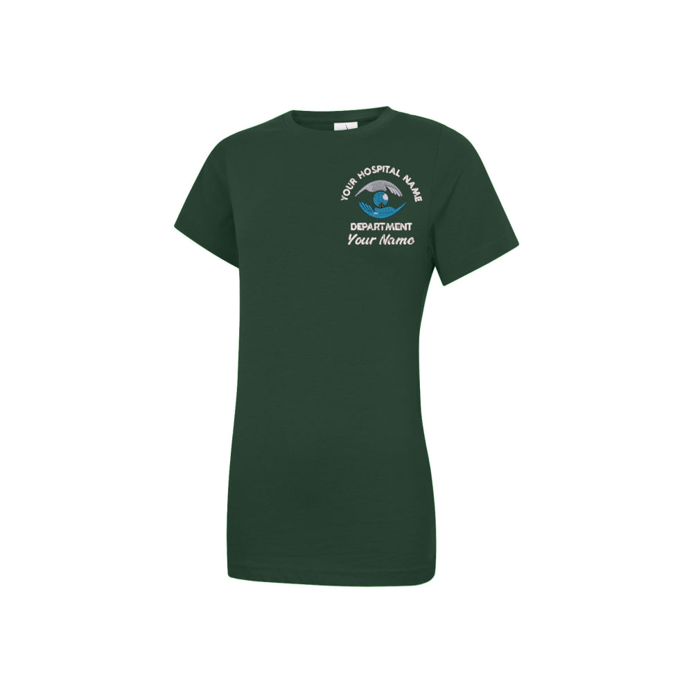Ophthalmology Ladies Fitted Round Neck T-Shirt