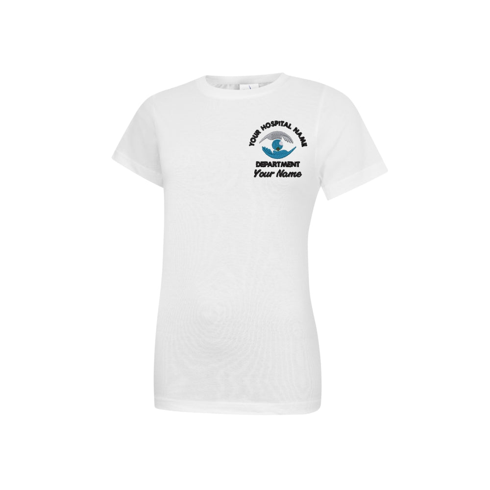 Ophthalmology Ladies Fitted Round Neck T-Shirt
