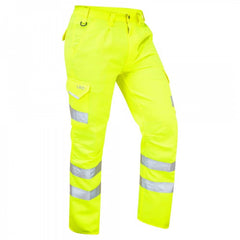 Leo Workwear BIDEFORD ISO 20471 Class 1 Cargo Trouser Yellow