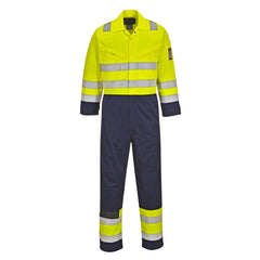 Portwest Modaflame Work Hi-Vis Multi-Norm Contrast FR Coverall MV28