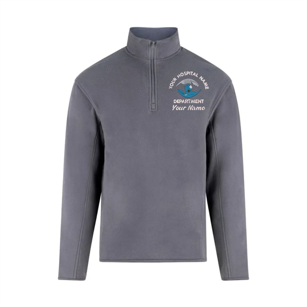 Ophthalmology Quarter Zip Micro Fleece Jacket