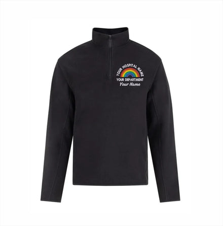 Rainbow Quarter Zip Micro Fleece Jacket
