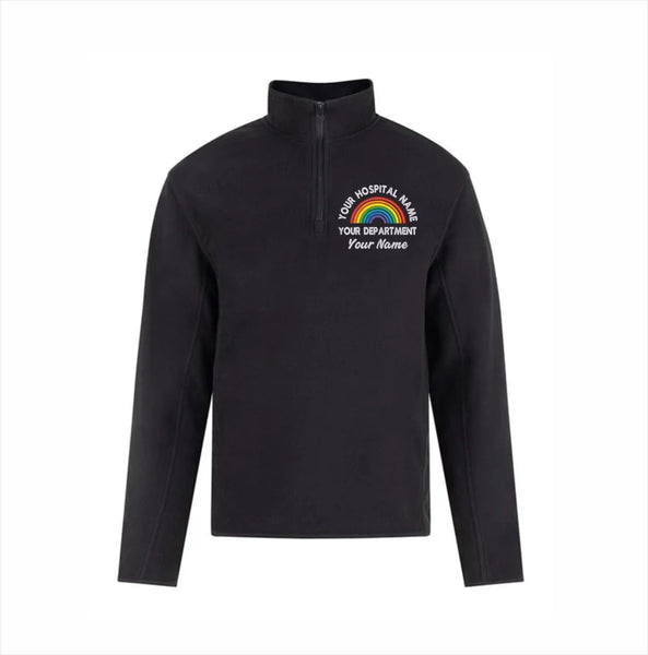 Rainbow Quarter Zip Micro Fleece Jacket | Custom Uniforms