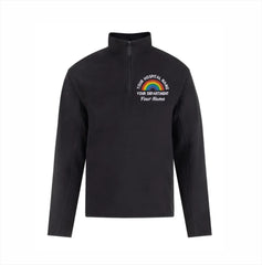 Rainbow Quarter Zip Micro Fleece Jacket