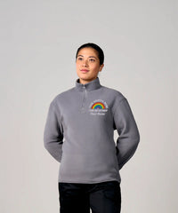 Rainbow Quarter Zip Micro Fleece Jacket