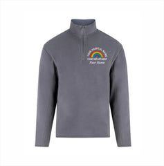 Rainbow Quarter Zip Micro Fleece Jacket