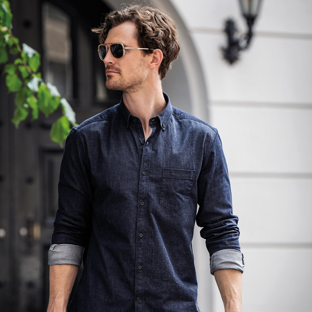 Torrance slim fit – raw and stylish denim shirt NB65M