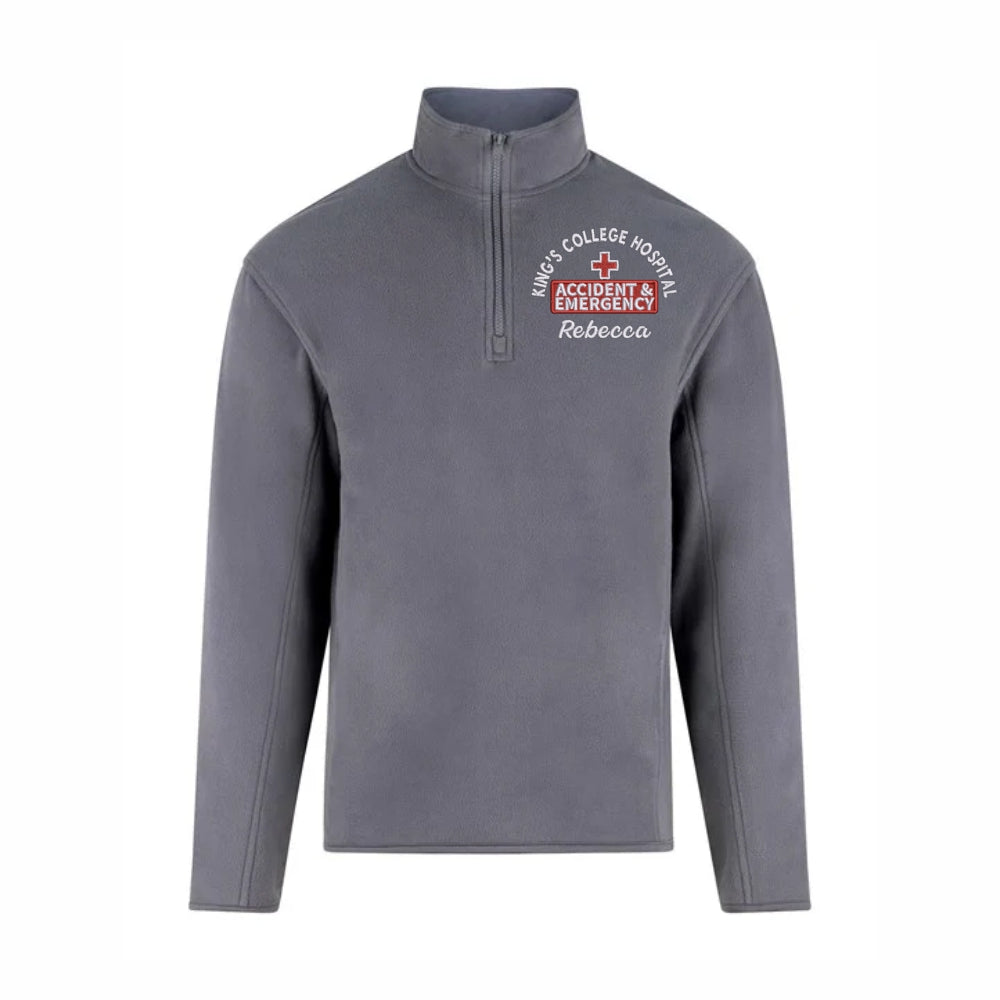 A&E Quarter Zip Micro Fleece Jacket