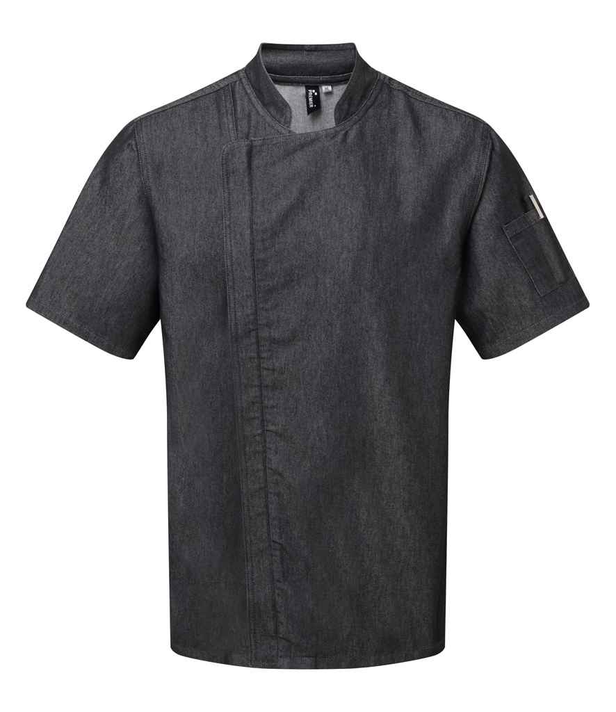 Chef's zip-close short sleeve jacket PR906