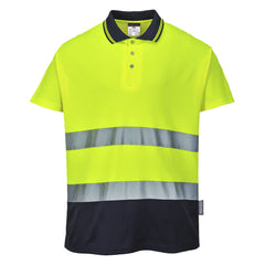 Portwest S174 - Hi-Vis Cotton Comfort Contrast Polo Shirt S/S