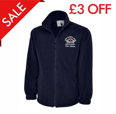 Rainbow & Cloud Nurse Fleece Jacket