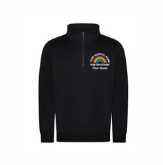 Rainbow Quarter Zip Sweatshirt