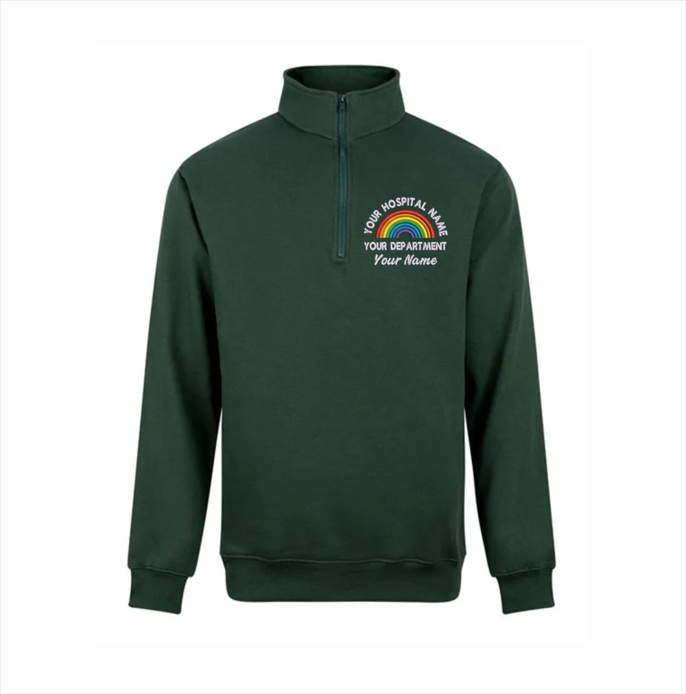 Rainbow Quarter Zip Sweatshirt