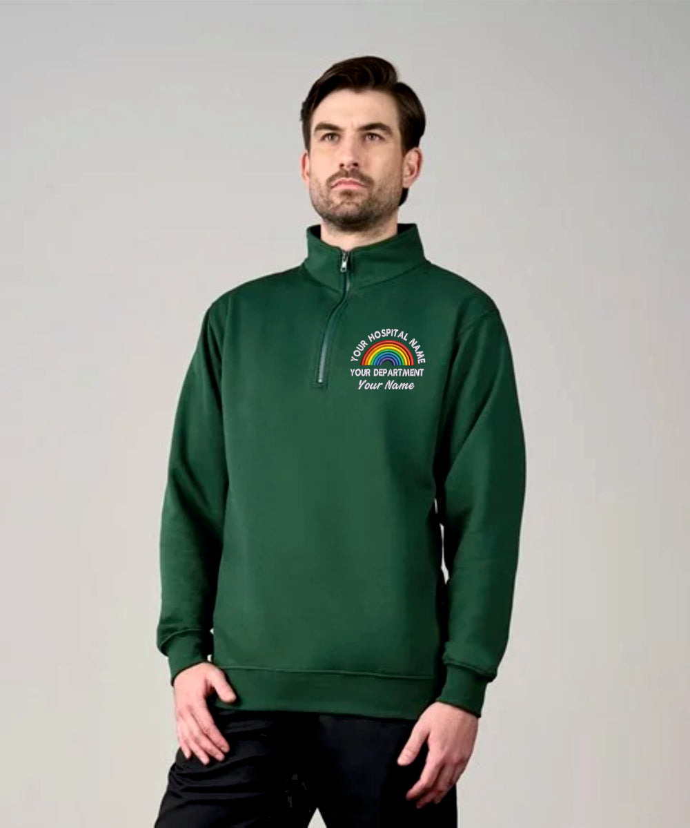 Rainbow Quarter Zip Sweatshirt