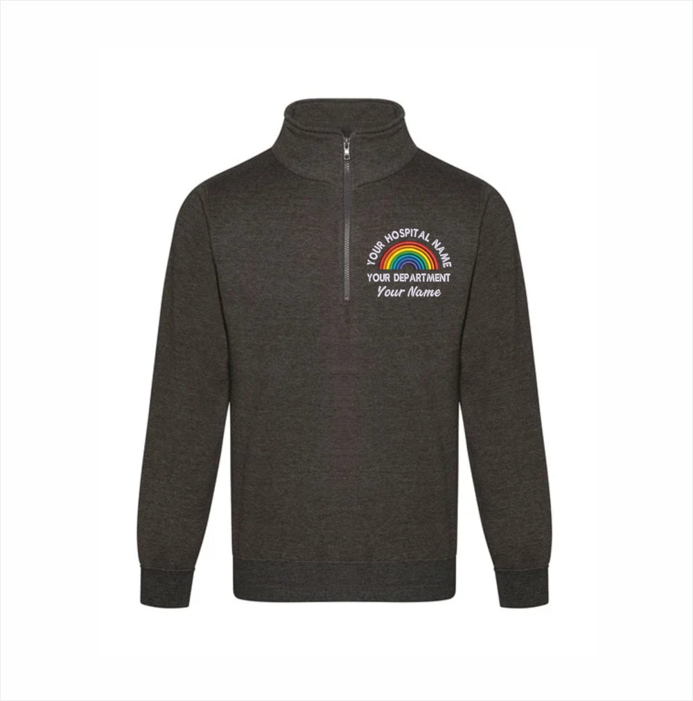 Rainbow Quarter Zip Sweatshirt