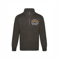 Rainbow Quarter Zip Sweatshirt