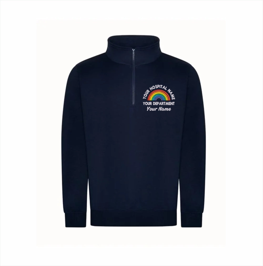 Rainbow Quarter Zip Sweatshirt