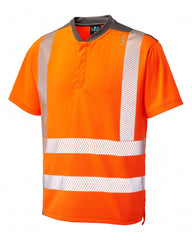 Leo Workwear PUTSBOROUGH ISO 20471 Class 2 Performance T-Shirt Orange T12-O-LEO