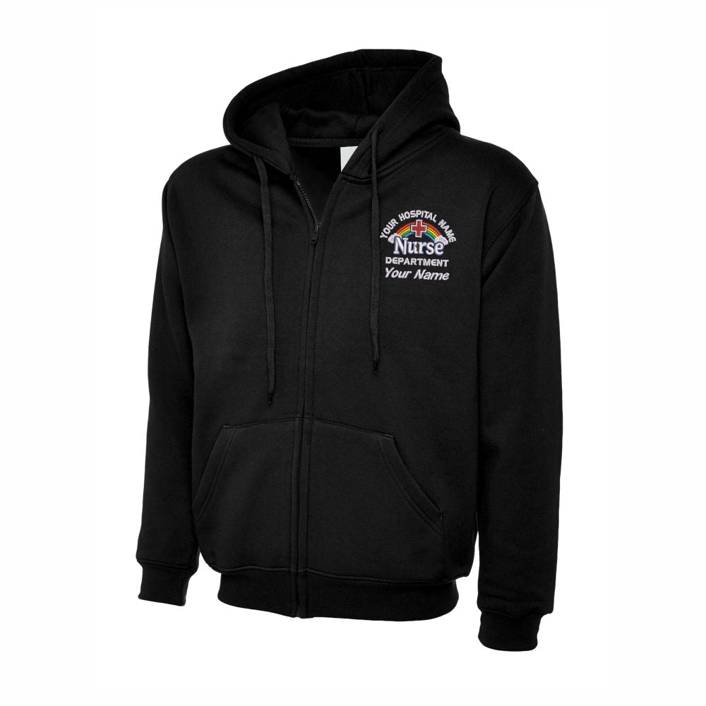 Rainbow & Cloud Nurse Hoodie