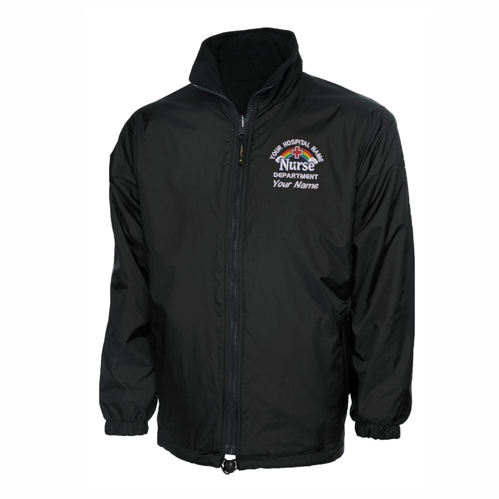 Rainbow & Cloud Nurse Waterproof Jacket