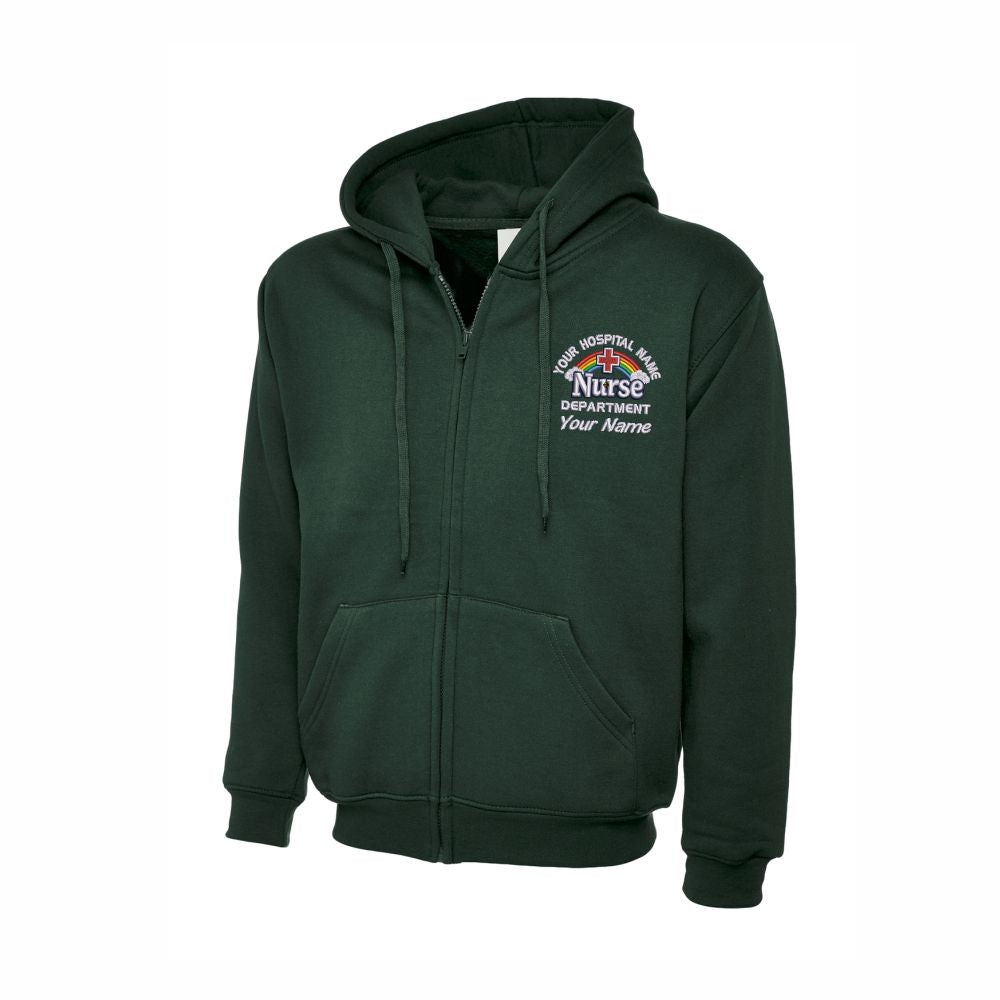 Rainbow & Cloud Nurse Hoodie