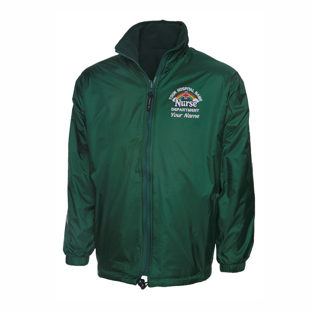 Rainbow & Cloud Nurse Waterproof Jacket