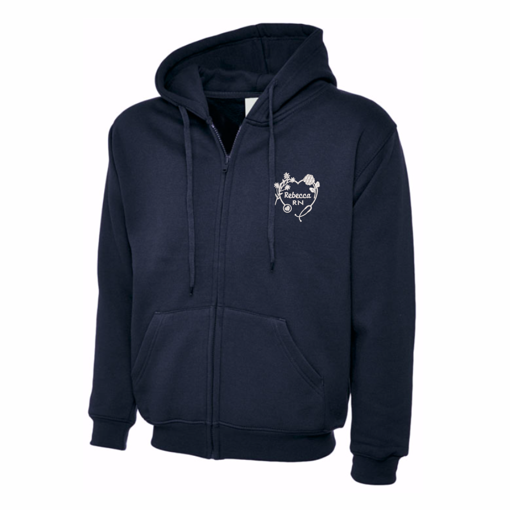 Registered Nurse Script Design Hoodie NHS Rainbow Hoodie Custom Uniforms