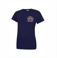 Rainbow Ladies Fitted Round Neck T-Shirt