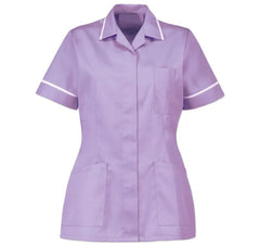 Size 16 Alexandra Women’s Nurses Tunic Lilac with White Trim (D313)