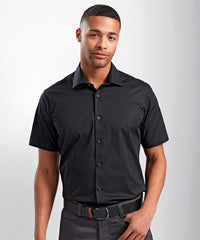 Stretch fit cotton poplin short sleeve shirt PR246