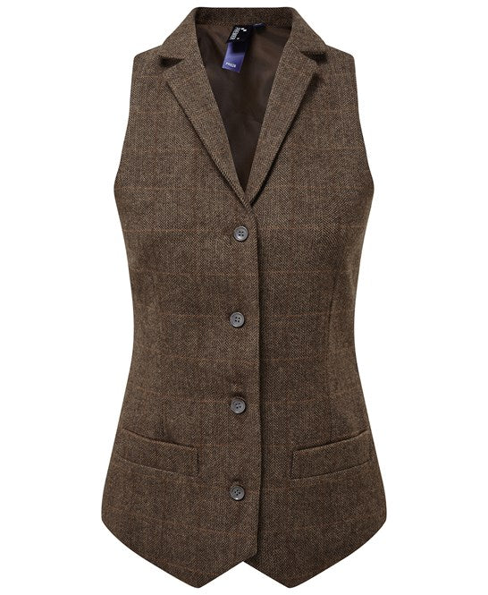 Women's herringbone waistcoat PR626