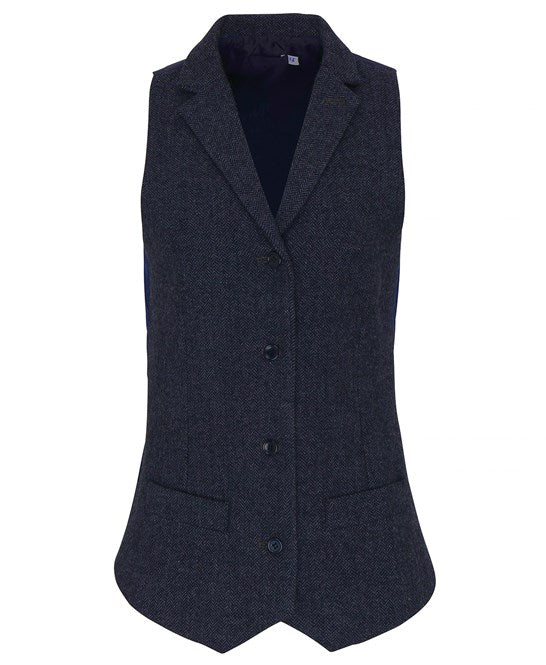 Women's herringbone waistcoat PR626