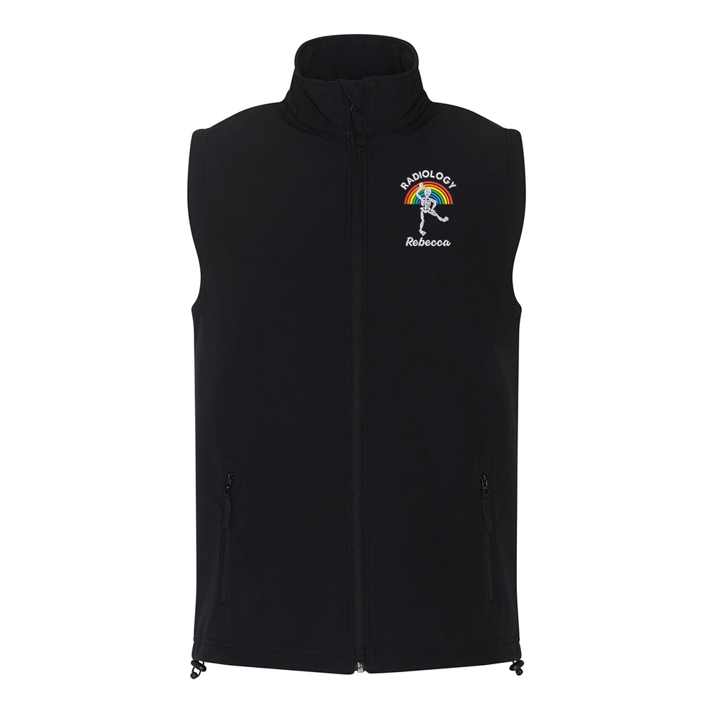 Rainbow Radiology Skeleton Softshell Gilet