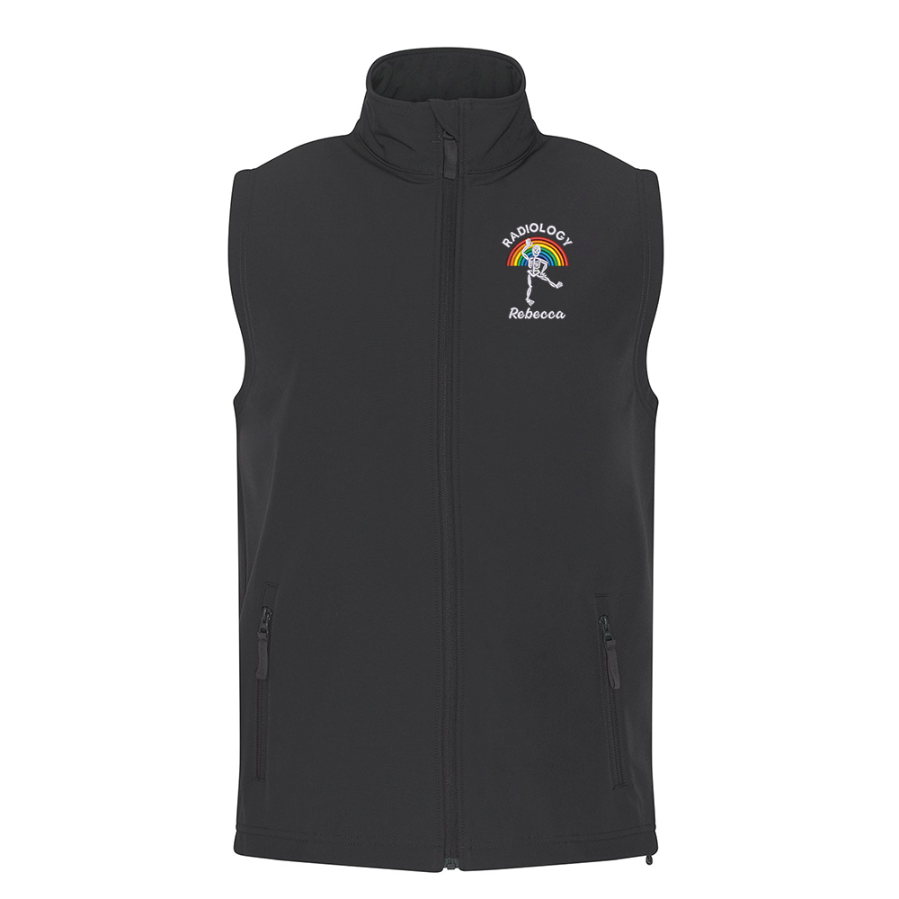 Rainbow Radiology Skeleton Softshell Gilet