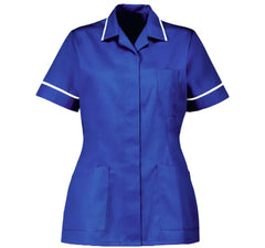 Size 10 Alexandra Women’s Nurses Tunic Royal Blue with White Trim (D313)