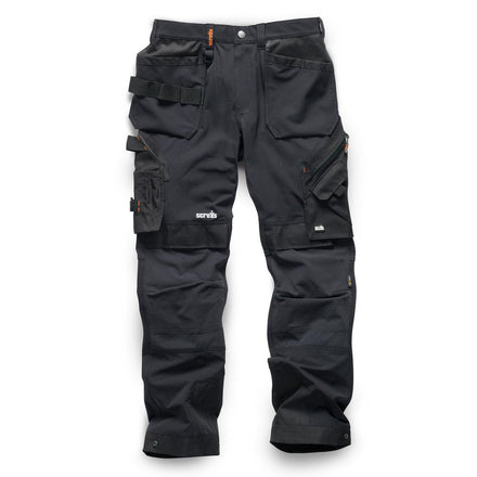 Scruffs Work Trousers Worker Plus Black / Navy - Flex Slim Fit Trouser  Black | eBay