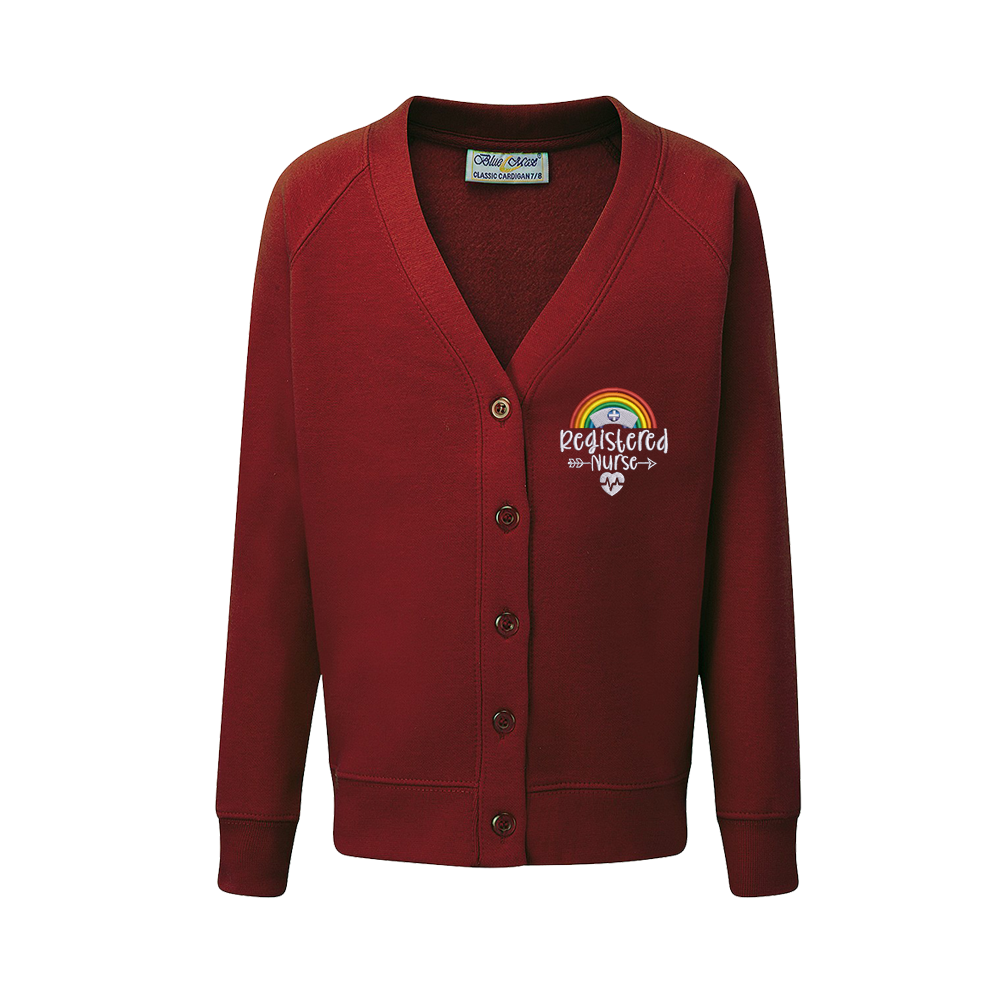 Registered Nurse Script Design Cardigan