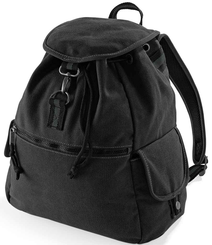 Quadra Rucksack Quadra Vintage Canvas Backpack | Vintage Black – Custom Uniforms