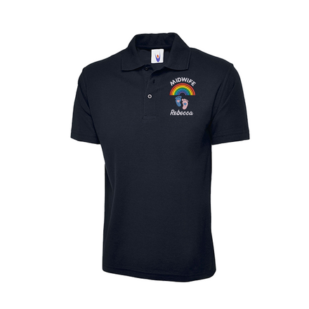 Rainbow Midwife Polo Shirt
