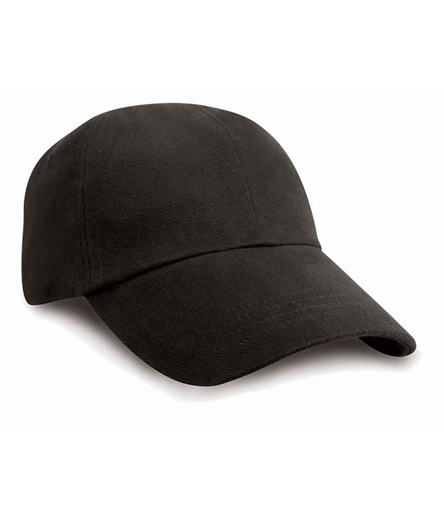 Result Kids Low Profile Heavy Brushed Cotton Cap Black – Custom