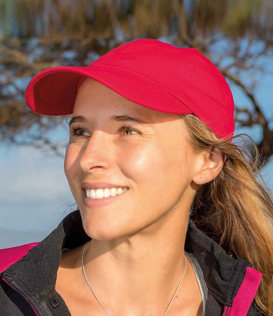 Result Low Profile Heavy Brushed Cotton Cap | Red – Custom Uniforms