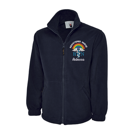 Rainbow Registered Nurse Fleece Jacket