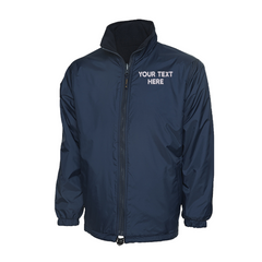 Waterproof Jacket with Embroidered Text