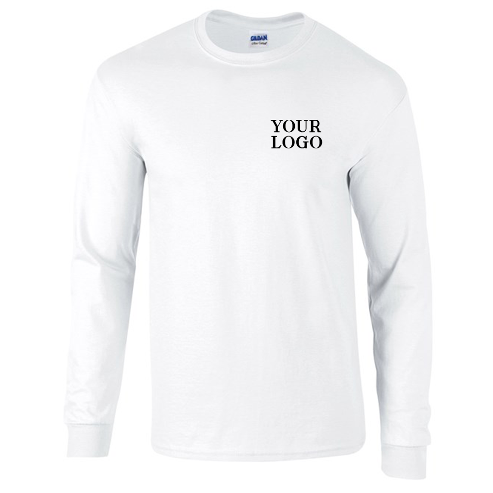 Unisex Long Sleeve Cuffed T-shirt with FREE Logo (GD014) | Custom 