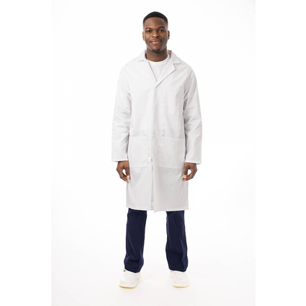 Men's White Lab Coat - EEUNC
