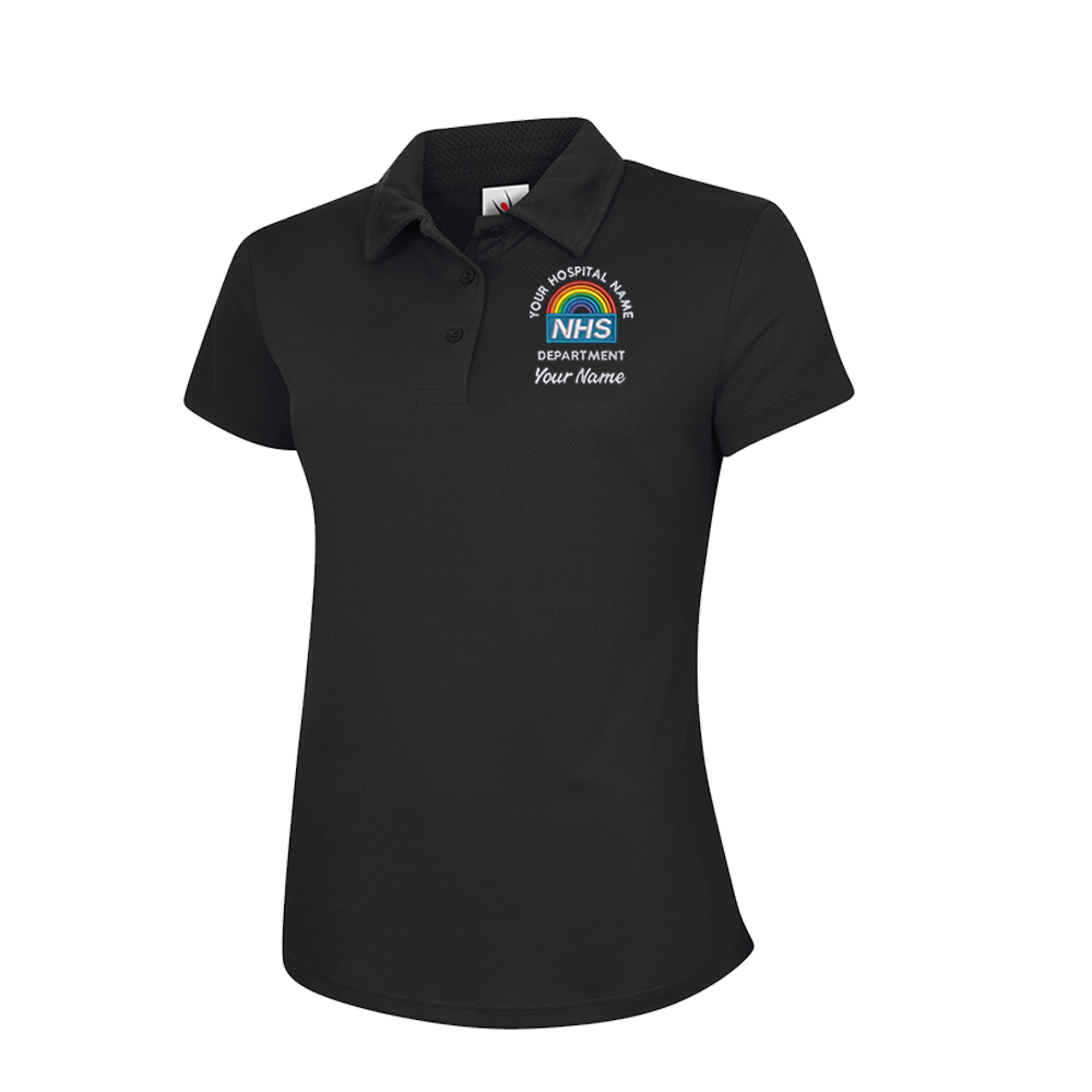 NHS Rainbow Ladies Cool Polo Shirt