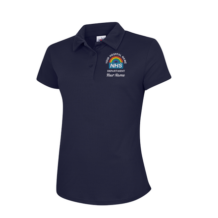 NHS Rainbow Ladies Cool Polo Shirt