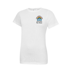 NHS Rainbow Ladies Fitted Round Neck T-Shirt