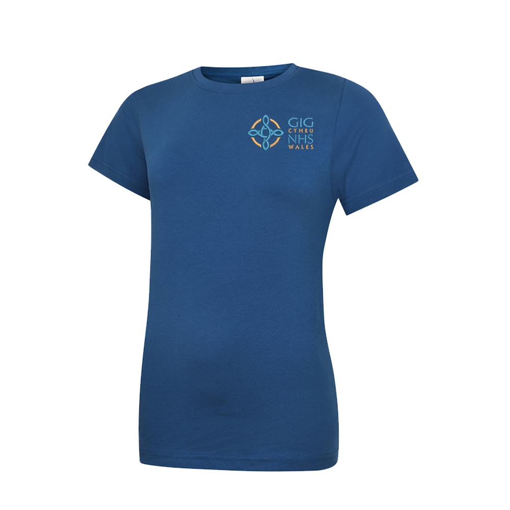 NHS Wales Ladies Fitted Round Neck T-Shirt